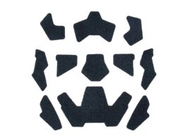 Sisak tépőzáras csíkos szett - Fekete [Cygnus Armory]