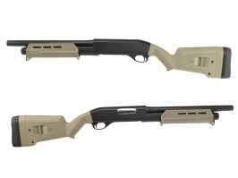 Airsoft M870 sörétes puska, rövid, ABS (CM.355) - TAN [CYMA]