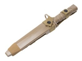 Taktikai gumi M10 kés, bajonett - TAN [CYMA]
