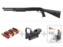 Puska M3 Super 90 (M56AL) 6 töltény 1kg BBs VectorOptics red dot [Double Eagle]