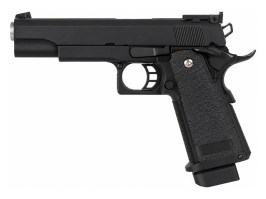 EC-2101 airsoft pisztoly fém tolókarral, gázüzemű, blowback (GBB) – fekete [E&C]