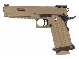EC-2102 airsoft pisztoly fém tolókarral, gázüzemű, blowback (GBB) – DE [E&C]