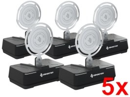 Elektronikus airsoft gyakorló céltábla Sentry 2 BT - Fekete, 5 darabos szett [E-Shooter]
