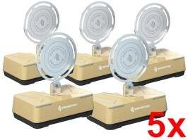 Elektronikus airsoft gyakorló céltábla Sentry 2 BT - TAN, 5 db-os készlet [E-Shooter]