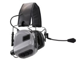 Elektronikus hallásvédő M32 mikrofonnal - szürke [EARMOR]