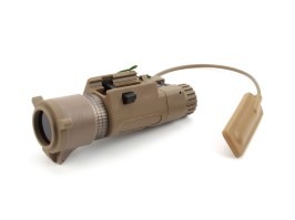 M3X LED taktikai zseblámpa (RIS) IR szűrővel, hosszú - Sötét föld színű [Element]