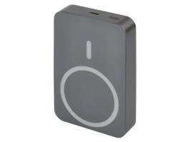 Powerbank WI 1046, 10000mAh, 20W+vezeték nélküli - Szürke [EMOS]