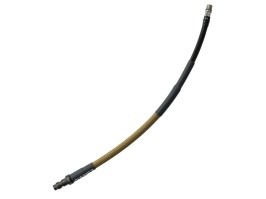 USL SlimLine HPA tömlő - hím QD + 1/8NPT, 25cm, fonott - Coyote barna [EPeS]