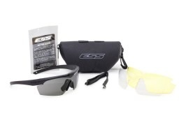 Crosshair 3LS fekete szemüveg ballisztikus ellenállással - átlátszó, szürke, sárga [ESS]