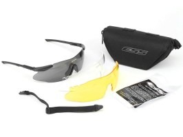 ICE 3LS szemüveg ballisztikus ellenállással - átlátszó, sárga, fekete [ESS]