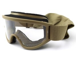 Land Ops szemüveg ballisztikai ellenállással, TAN - átlátszó, szürke [ESS]