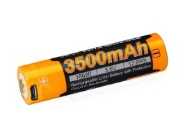 Újratölthető USB akkumulátor 18650 3500 mAh (Li-ion) [Fenix]