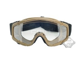 Taktikai SI szemüveg Desert - átlátszó, füstszürke [FMA]