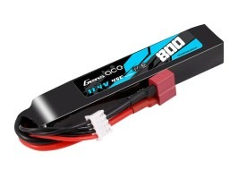 Akkumulátor Li-Po 11,4V HV 800mAh 45C 102x18x16mm - DeanT [Gens ace]