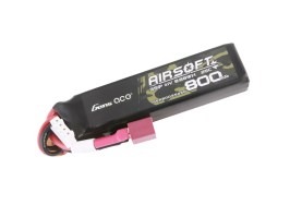 Akkumulátor Li-Po 11,1V 800mAh 25C 79x20x17mm - DeanT [Gens ace]