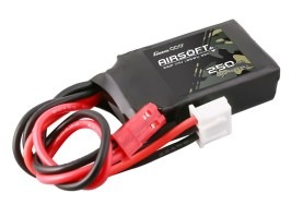 Akkumulátor Li-Po 7,4V 250mAh 35C 37x20x10mm - JST-SYP [Gens ace]