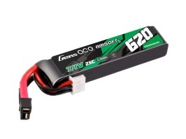 Akkumulátor Li-Po 7,4V 620mAh 25C 72x16x12mm AEP- DeanT/Mini Dean-T [Gens ace]