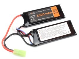 Battery Li-Po 7,4V 1600mAh 20/40C - PEQ2 type [GFC]