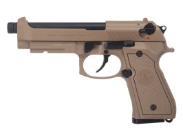 GPM92 GP2 DST airsoft pisztoly, teljes fém kivitel, gázos visszarúgás (GBB) – TAN [G&G]