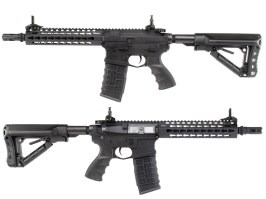 Airsoft puska CM16 SRL, Sportline, Fekete, Elektronikus kioldószerkezet [G&G]