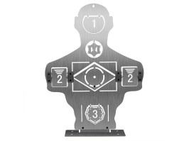 Edző fém céltábla 46x34cm - Ezüst [Imperator Tactical]