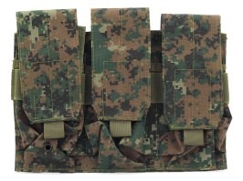 Trojitá sumka pre M4/16 zásobník - Digital Woodland [Imperator Tactical]
