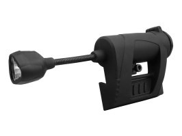MPLS CHARGE LED-es zseblámpa sisakrögzítővel - Fekete
 [Imperator Tactical]