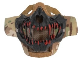 Taktikai Glory maszk fekete 3D agyarakkal - Multicam
 [Imperator Tactical]