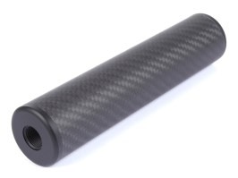 Szénszálas Mock Suppressor 170 x 37 mm, 14 mm CW/CCW menettel [JJ Airsoft]