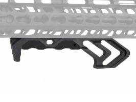 CNC-megmunkált alumínium TD MOD markolat KeyMod elülső részhez – fekete [JJ Airsoft]