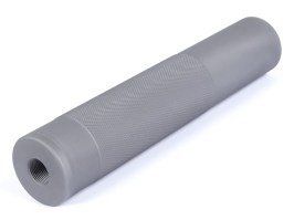 Fém Mock Suppressor 190 x 37 mm, 14 mm CW/CCW menet - szürke [JJ Airsoft]