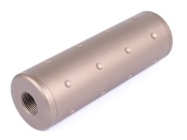 Fém dummy elnyomó 100 x 35 mm, 14 mm CW/CCW menet - TAN [JJ Airsoft]