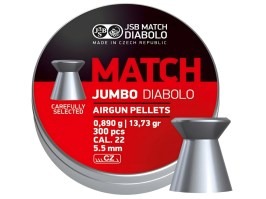 Diabolos MATCH Jumbo 5,50mm (cal .22) / 0,890g - 300db [JSB Match Diabolo]