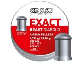 Diabolos EXACT Beast 4,52mm (cal .177) / 1,050g - 250db [JSB Match Diabolo]