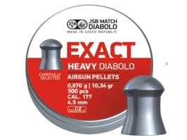Diabolos EXACT Monster Heavy 4,52mm (cal .177) / 0,670g - 500db [JSB Match Diabolo]