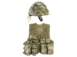 Gyermek támadó mellény és sisak szett - BTP [KOMBAT Kids]