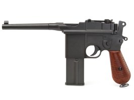 Airsoft pisztoly M712 seprűnyél, teljes fém, visszarúgás, full auto [KWC]