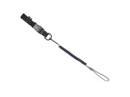 Safety Cord Medium combo with D-ring and fastex - Black [M-Tac]