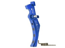 CNC alumínium Advanced Trigger (D stílus) M4-hez - kék [MAXX Model]
