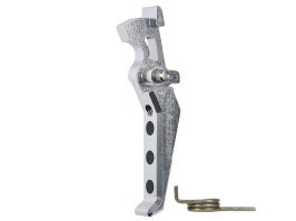 CNC alumínium Advanced Trigger (E stílus) M4-hez - ezüst [MAXX Model]