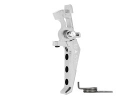 CNC alumínium Advanced Speed Trigger (E stílus) M4-hez - ezüst [MAXX Model]