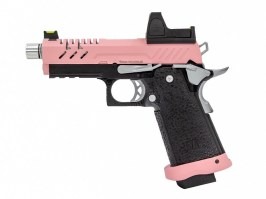 Airsoft GBB pisztoly Hi-Capa 3.8 PRO Red Dot, rózsaszín, rózsaszín [Vorsk]