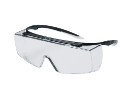 Overspecs Super f OTG over dioptric glasses, with ballistic resistance + pouch - clear [uvex]