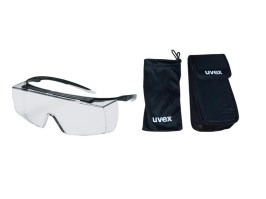 Overspecs Super f OTG dioptriás szemüveg, ballisztikus ellenálló tokkal - átlátszó [uvex]