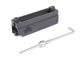 CNC acél csavarhordozó mágneses NPAS töltőfúvókával WE V3 GBB SCAR L számára [RA-Tech]