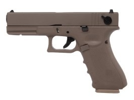 Airsoft pisztoly EU8, robbanás, fém tolózár, gáz visszahúzás - TAN [Raven]