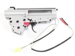 AK QD spring gearbox frame with microswitch + many parts Front [Shooter]