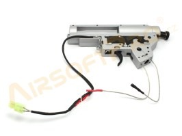 Reinforced QD gearbox shell V2 with spring guide and microswitch - front wiring [Shooter]