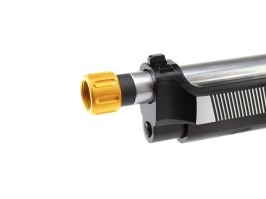 Adapter na tlmič pre pištole z +11 na -14mm závit (SL00115E) - zlatá krytka [SLONG Airsoft]