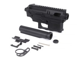 Teljes M4-es nejlon test / váz csővel – fekete [SLONG Airsoft]